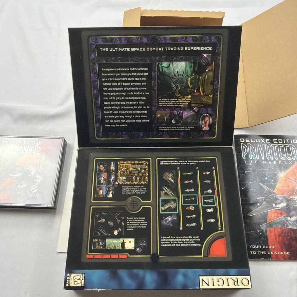 Privateer 2: The Darkening 1996 Big Box Vintage PC CD-ROM (RARE) READ‎